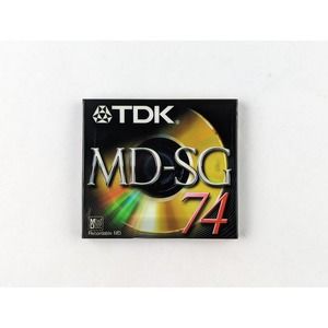 New Lot of 5: TDK MD-SG74AX Mini Discs Minidisc Recordable Gold Disks 74 Mins